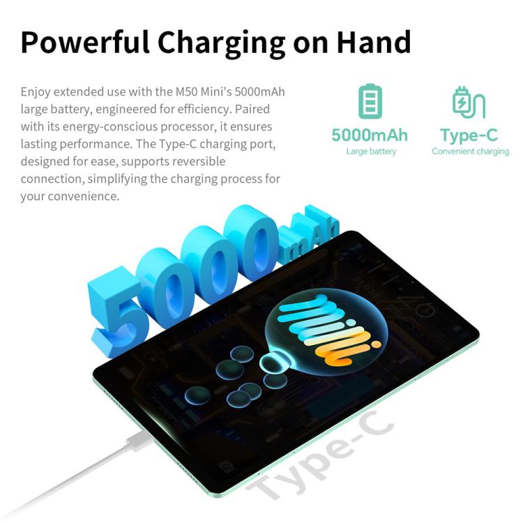 Teclast M50 Mini WiFi Tablet PC, 4GB+128GB, 8.7 inch Android 15 Unisoc T606 Octa Core