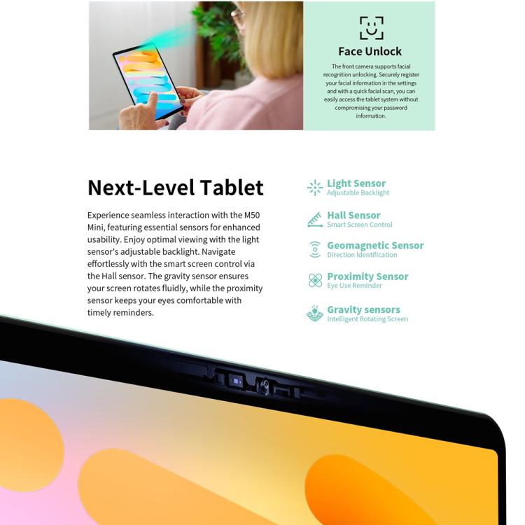 Teclast M50 Mini WiFi Tablet PC, 4GB+128GB, 8.7 inch Android 15 Unisoc T606 Octa Core