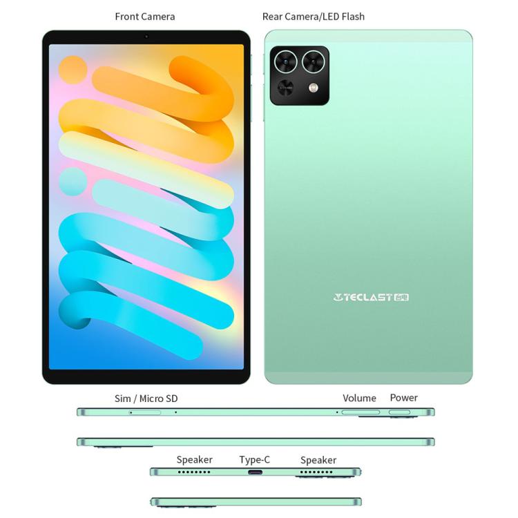 Teclast M50 Mini WiFi Tablet PC, 4GB+128GB, 8.7 inch Android 15 Unisoc T606 Octa Core