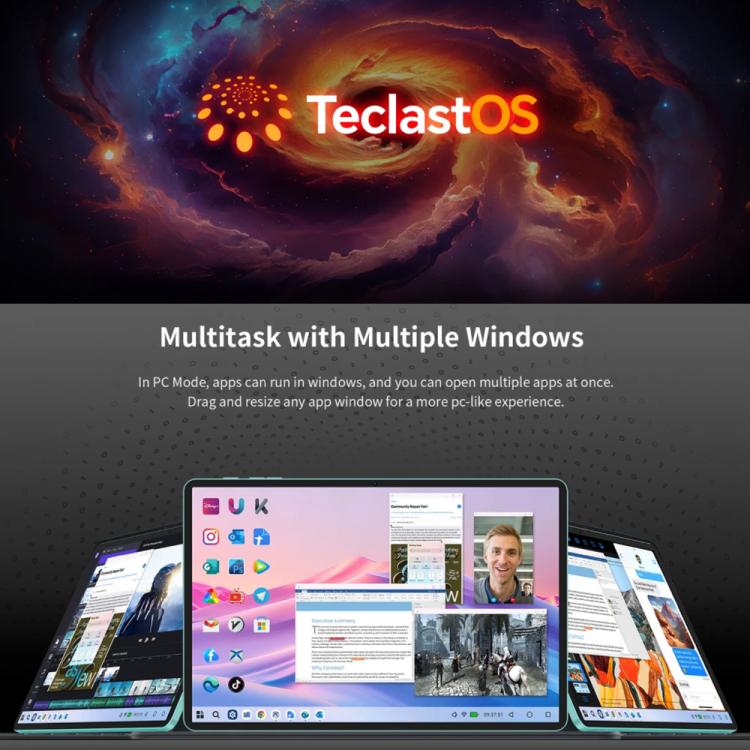 Teclast P50AI WiFi Tablet PC, 6GB+128GB, 11 inch Android 15 Allwinner A733 Octa Core with NPU