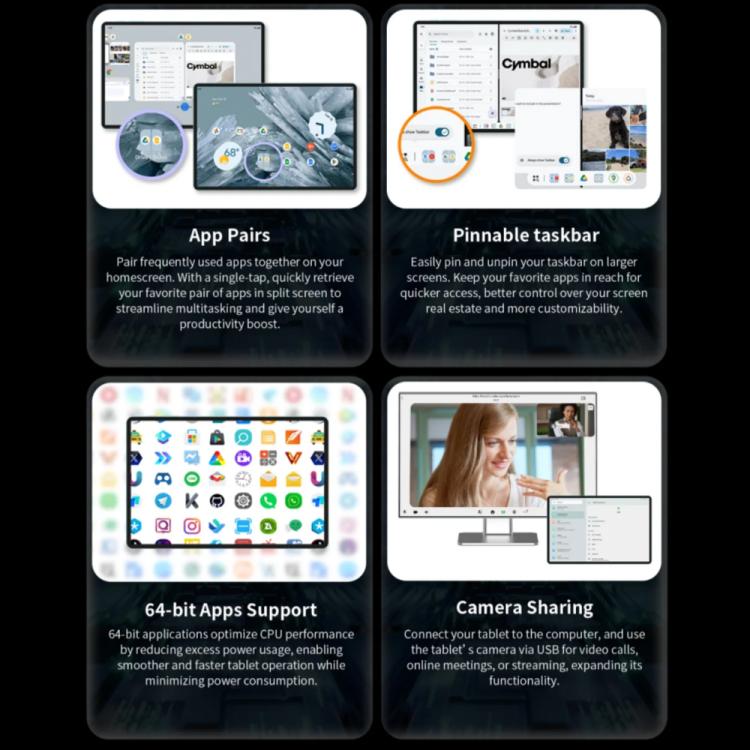 Teclast T60AI WiFi Tablet PC, 6GB+128GB, 12 inch Android 15 Allwinner A733 Octa Core with NPU