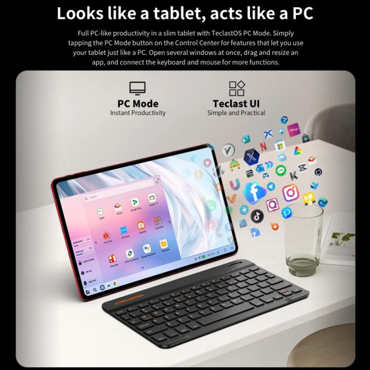 Teclast T60AI WiFi Tablet PC, 6GB+128GB, 12 inch Android 15 Allwinner A733 Octa Core with NPU