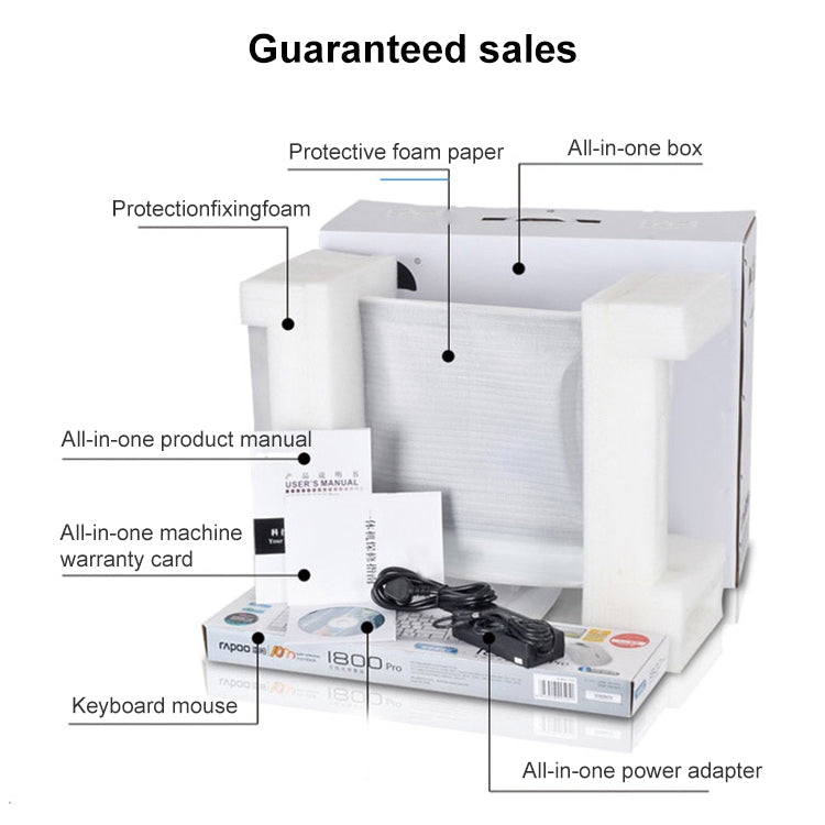 PC-K6 E20 23.5 inch Borderless Business All in One PC, 8GB+256GB Windows 7 Intel i5-3470 Quad Core