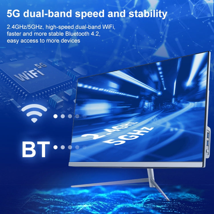 PC-K6 E20 23.5 inch Borderless Business All in One PC, 8GB+256GB Windows 7 Intel i5-3470 Quad Core