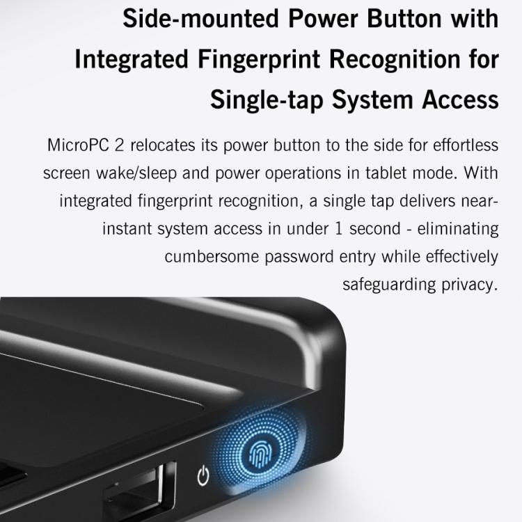 GPD MicroPC 2 Handheld Gaming PC, 16GB+512GB, 7 inch Windows 11 Pro Intel Processor N250, US Plug