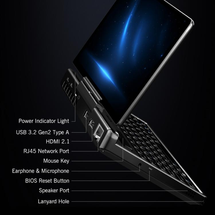 GPD MicroPC 2 Handheld Gaming PC, 16GB+512GB, 7 inch Windows 11 Pro Intel Processor N250, US Plug