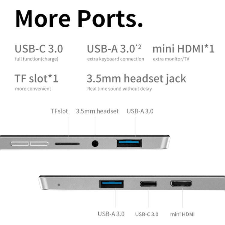 Windows 11 Intel Pentium Gold 8505, Turbo Max 4.4GHz, with Keyboard, Support Wi-Fi6 & BT