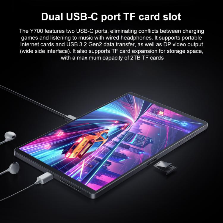 Lenovo LEGION Y700 Gen4 8.8 inch AI Gaming WIFI Tablet, 16GB+1TB, Android 15, Qualcomm Snapdragon 8Elite Octa Core, US Plug