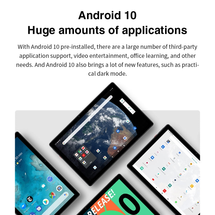 Android 10.0, Helio MT6771V Octa Core up to 2.0GHz, Support Dual SIM & OTG & Bluetooth & Dual Band WiFi, EU Plug (Black+Grey)