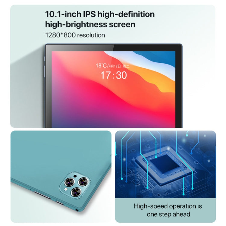 Y22 10.1 inch Smart Learning Tablet PC Combo Set, 4GB+32GB, Android 10 MTK6755 Octa Core, 4G Network, with Leather Case + Keyboard, US Plug (Light Green)