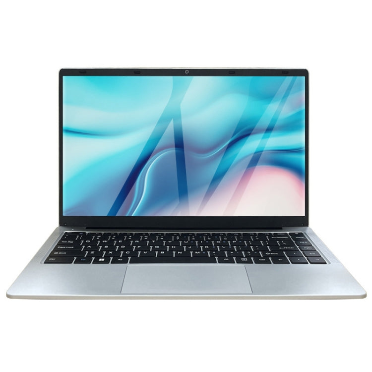S07 14 inch Ultrathin Laptop, 12GB+128GB, Windows 11 Intel Celeron J4025 Quad Core, US Plug (Silver)