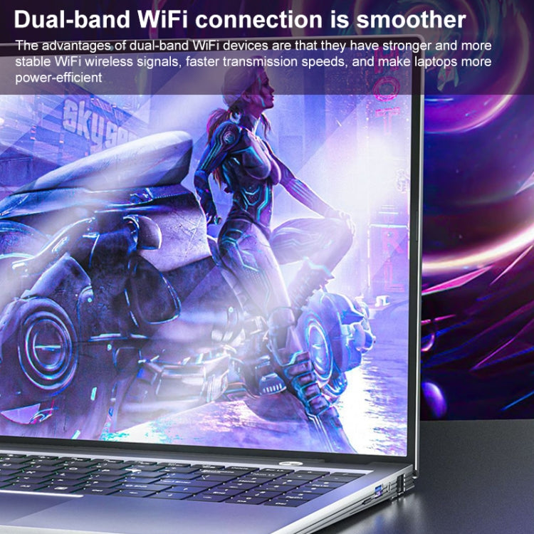 WS07 15.6 inch Ultrathin Laptop, 16GB+512GB, Windows 11 Intel Core i7-1355U Deca Core, EU Plug (Space Grey)