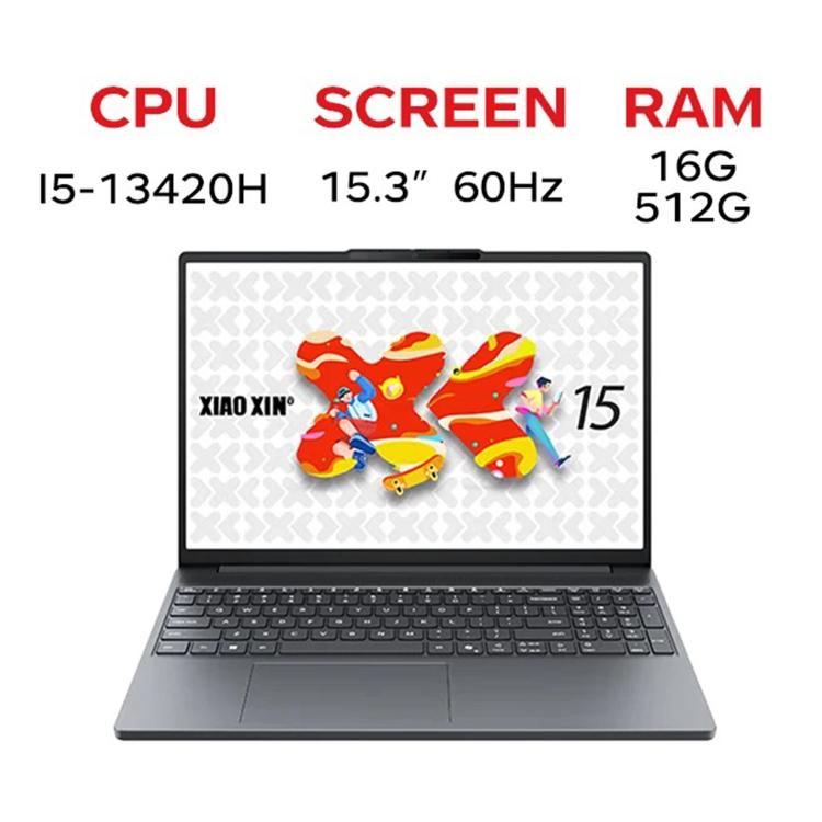 Lenovo XiaoXin 15 SE 2025 Laptop, 15.3 inch, 16GB+512GB, Windows 11, Intel Core i5-13420H 8-Core, US Plug