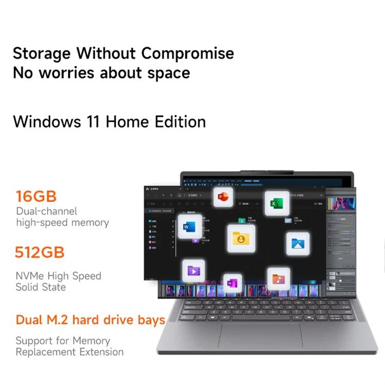 Lenovo XiaoXin 15 SE 2025 Laptop, 15.3 inch, 16GB+512GB, Windows 11, Intel Core i5-13420H 8-Core, US Plug