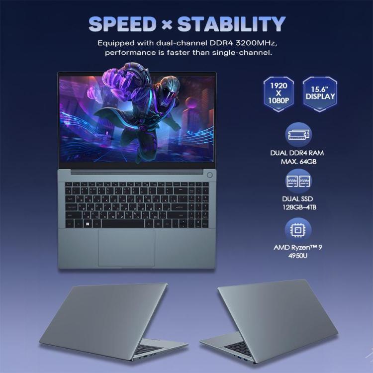 G16 Air 15.6 inch Gaming Laptop, 32GB+1TB, Windows 11 Pro AMD Ryzen 9 4950U Octa Core, EU Plug