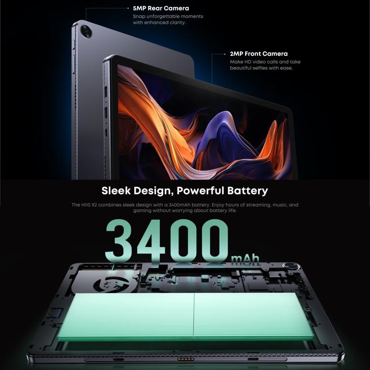 CHUWI Hi10 X2 10.1 inch Tablet PC, 8GB+256GB, Windows 11, Intel Core i3-10100Y Quad Core,EU Plug