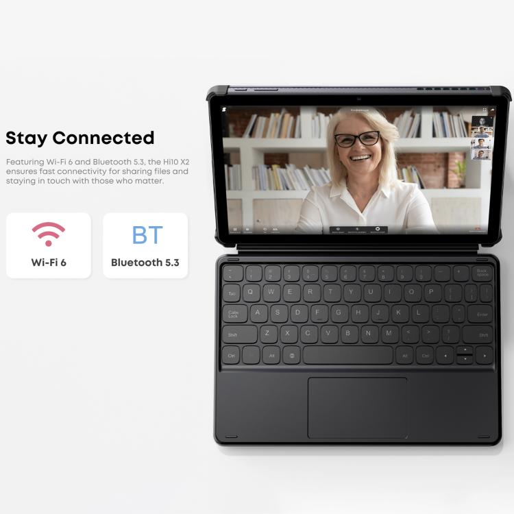 CHUWI Hi10 X2 10.1 inch Tablet PC, 8GB+256GB, Windows 11, Intel Core i3-10100Y Quad Core,EU Plug