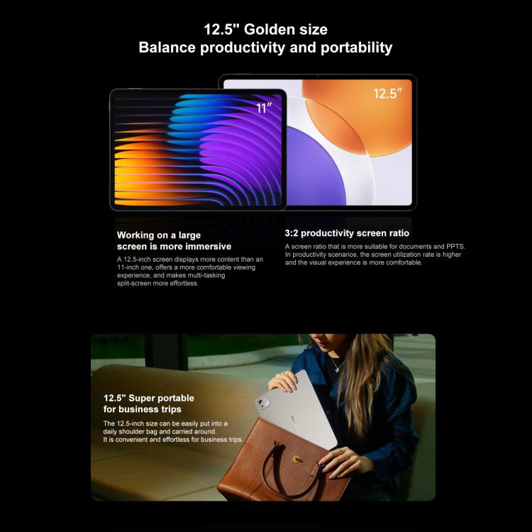 Xiaomi Pad 7S Pro 12.5 inch, 16GB+1TB, HyperOS 2, XRING O1 3nm Deca Core CPU