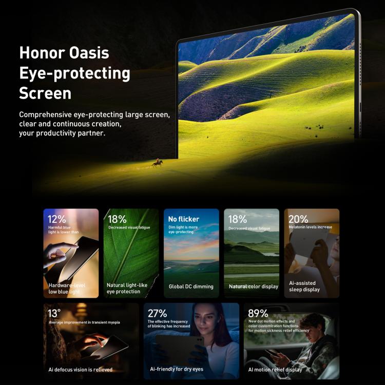 Honor MagicPad3 13.3 inch WiFi Tablet PC, 16GB+1TB MagicOS 9.0.1 Qualcomm Snapdragon 8 Gen3 Octa Core