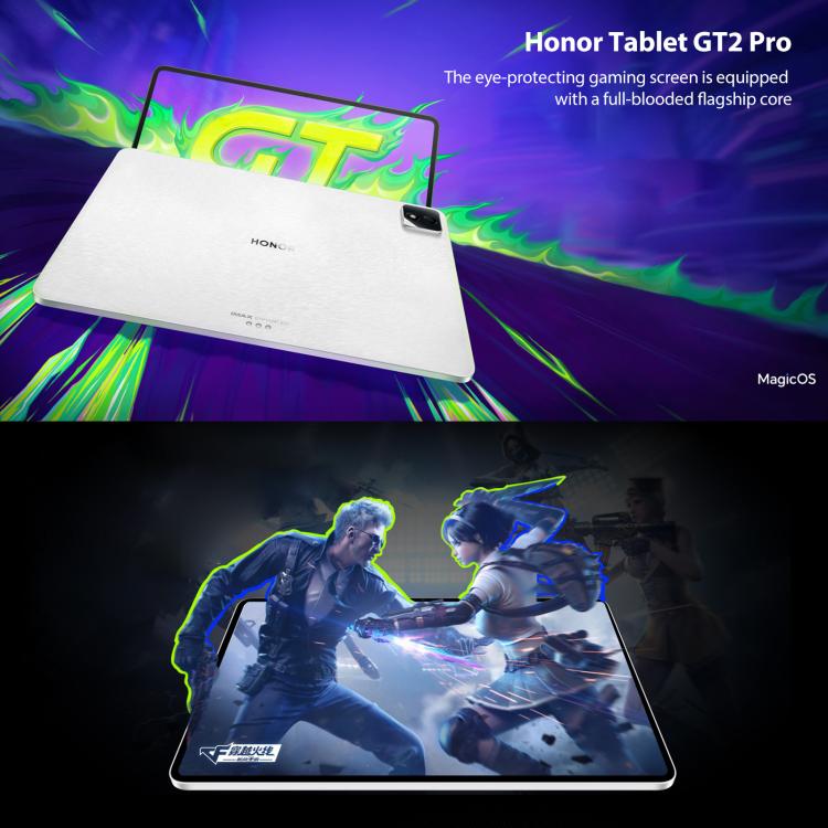 Honor Pad GT2 Pro WiFi Tablet PC, 12.5 inch 8GB+128GB MagicOS 9.0.1 Qualcomm Snapdragon 8 Gen3 Octa Core