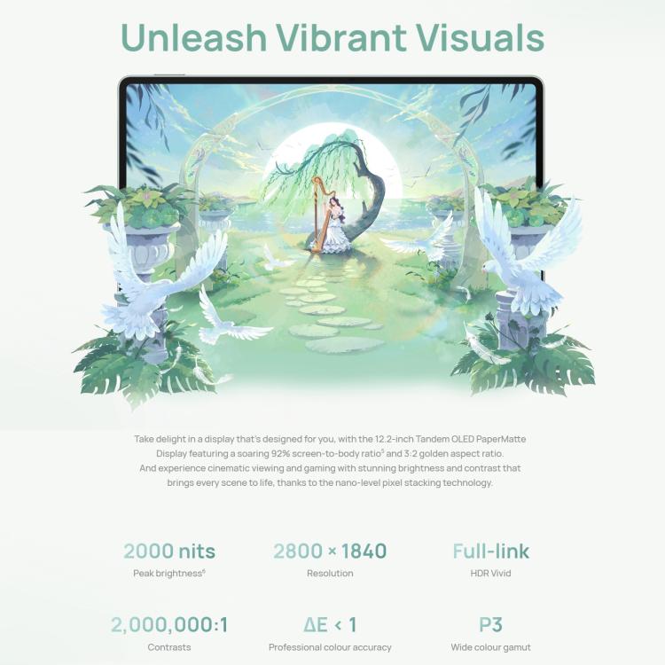 HUAWEI MatePad Pro 12.2 inch 2025 WiFi, 12GB+512GB, HarmonyOS 5.0 Hisilicon Kirin 9020A, Not Support Google Play