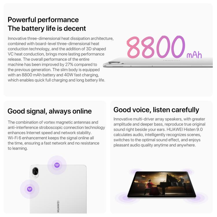 HUAWEI MatePad 11.5 S 2025 WiFi Dynamic Edition, 12GB+256GB, HarmonyOS 5.0 Hisilicon Kirin T92C, Not Support Google Play