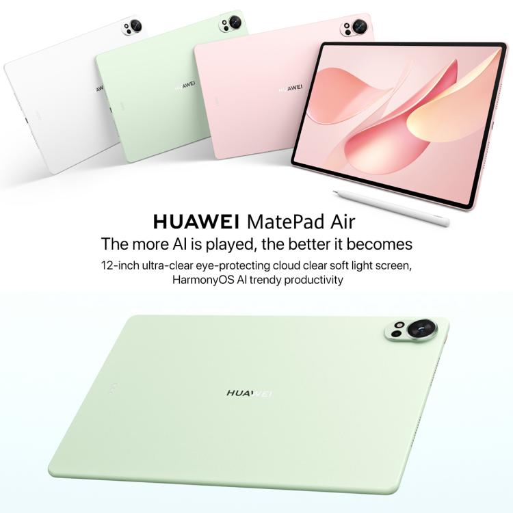 HUAWEI MatePad Air 12 inch 2025 WiFi, 12GB+512GB, HarmonyOS 5.0 Hisilicon Kirin T92B, Not Support Google Play