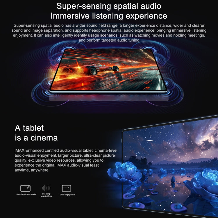 Honor Pad GT Pro WiFi Tablet PC, 12.3 inch 16GB+512GB MagicOS 8.0.1 Qualcomm Snapdragon 8s Gen 3 Octa Core