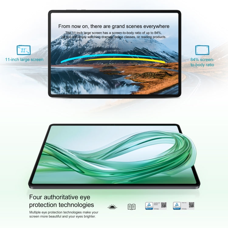 Honor Pad X9 WiFi Tablet PC, 11 inch 6GB+128GB MagicOS 8.0 Qualcomm Snapdragon 680 Octa Core