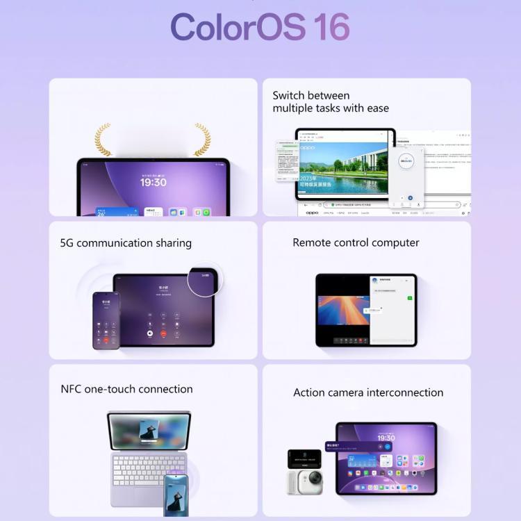 OPPO Pad 5 12.1 inch Tablet PC, 12GB+256GB, ColorOS 16.0 MediaTek Dimensity 9400+ Octa Core