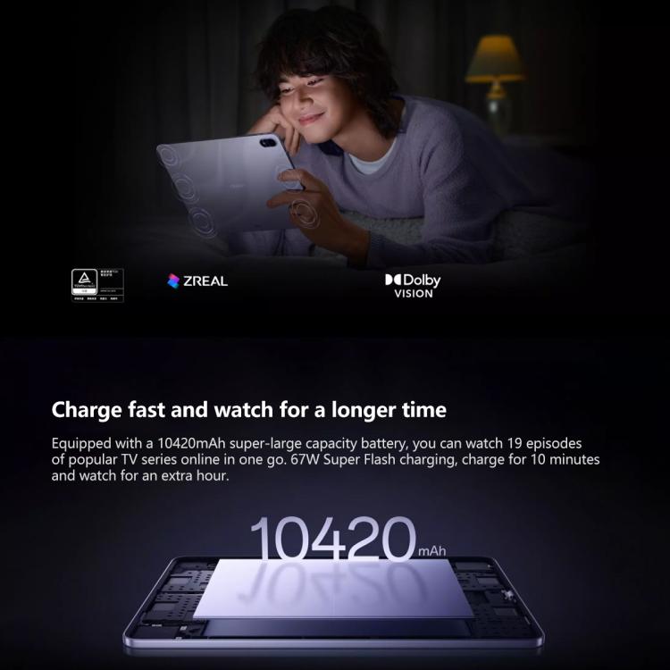 OPPO Pad 5 12.1 inch Tablet PC, 16GB+512GB, ColorOS 16.0 MediaTek Dimensity 9400+ Octa Core