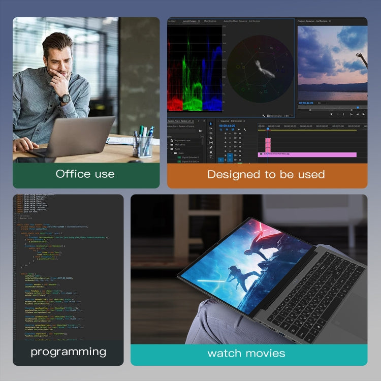 GXMO G156 15.6 inch Laptop, 16GB+512GB, Windows 11 AMD Ryzen 7 5825U Octa Core, Support Fingerprint Unlock, US Plug
