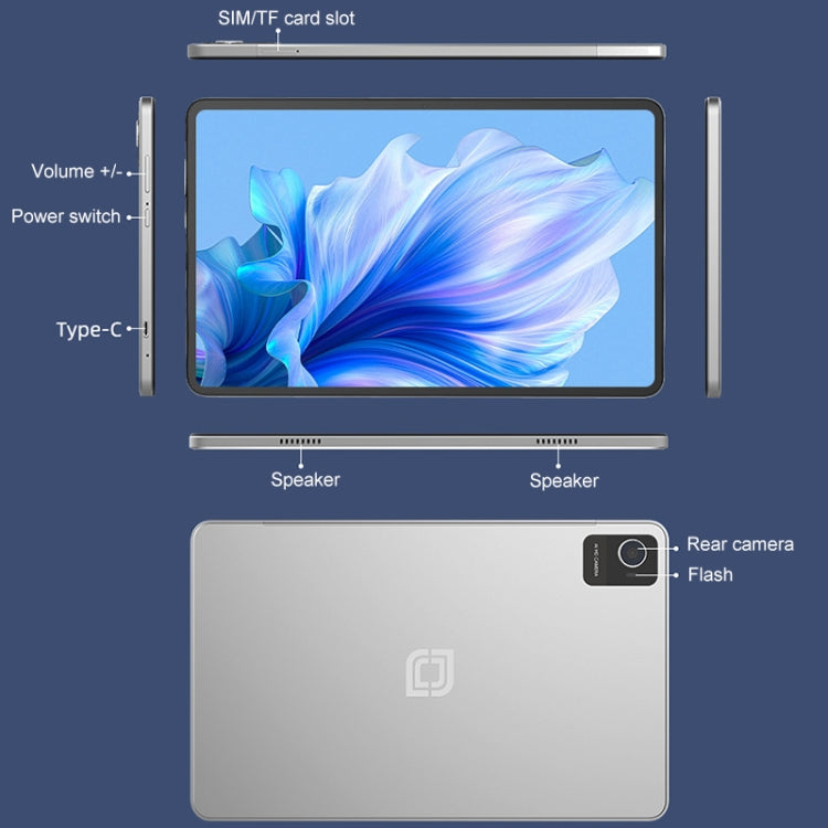 Jumper EZpad M11 Tablet PC, 6GB+128GB, 10.36 inch Android 14 OS Unisoc T606 Octa Core Network: 4G, US Plug