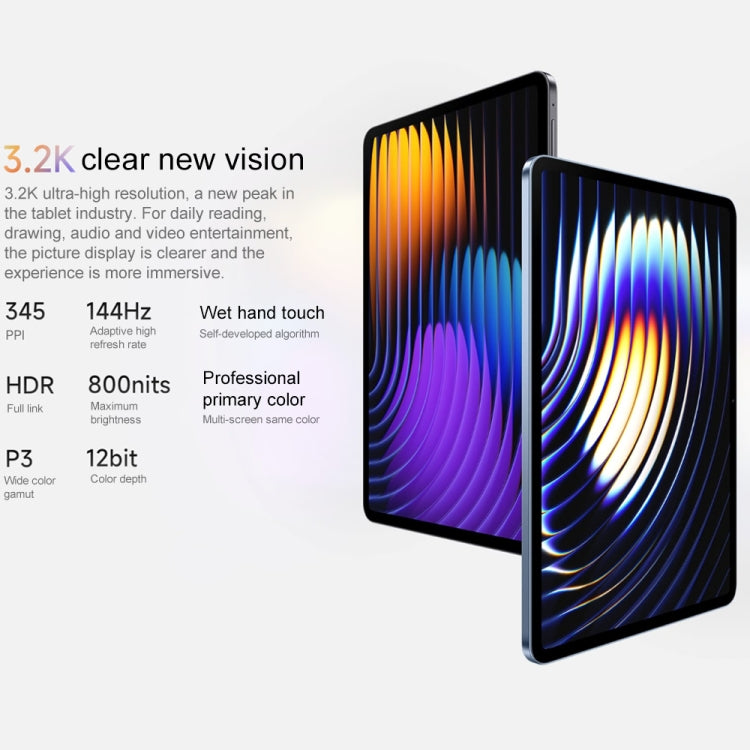 Xiaomi Pad 7 11.2 inch Soft Light Screen, 8GB+256GB, HyperOS 2 Qualcomm Snapdragon 7+ Gen3 Octa Core