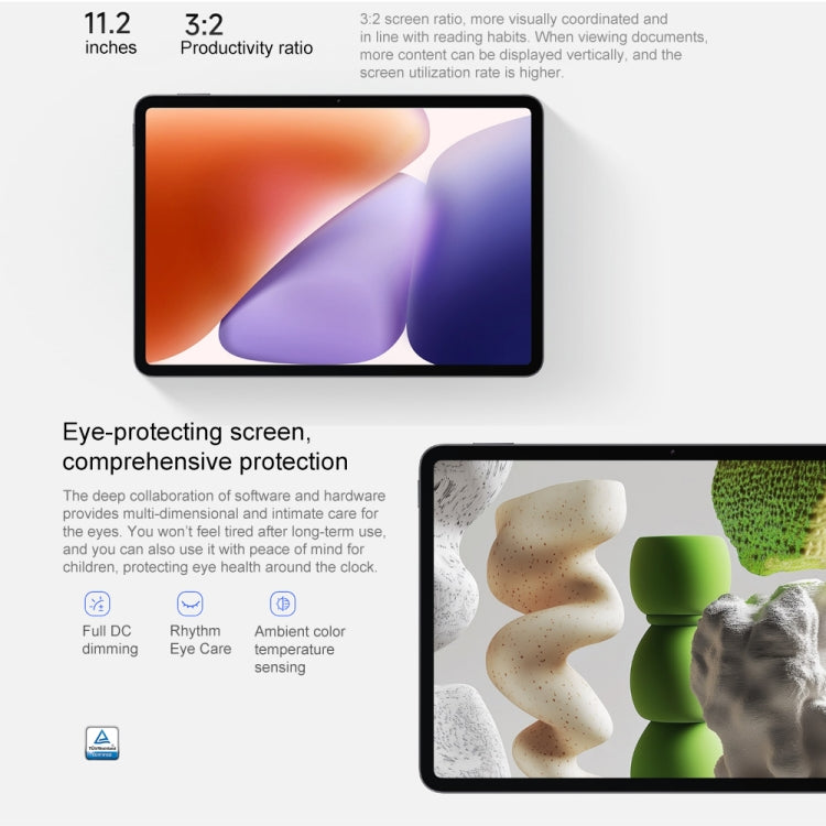 Xiaomi Pad 7 11.2 inch Soft Light Screen, 8GB+256GB, HyperOS 2 Qualcomm Snapdragon 7+ Gen3 Octa Core