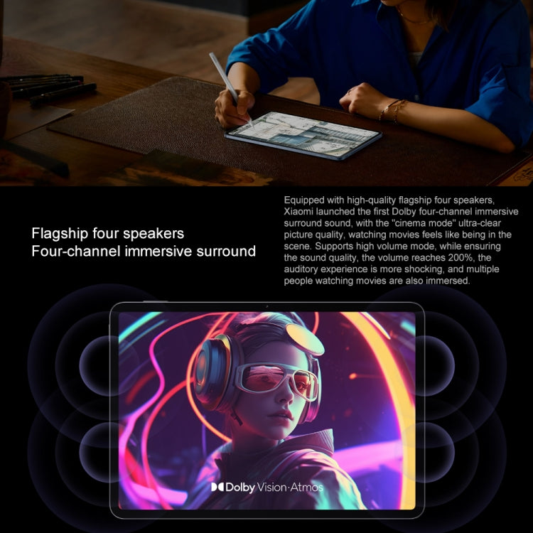 Xiaomi Pad 7 Pro 11.2 inch Soft Light Screen, 12GB+512GB, HyperOS 2 Qualcomm Snapdragon 8s Gen3 Octa Core