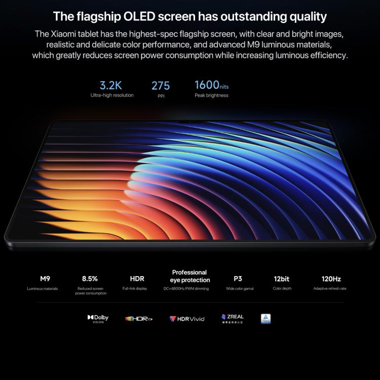 Xiaomi Pad 7 Ultra 14 inch, 16GB+1TB, HyperOS 2, XRING O1 3nm Deca Core CPU