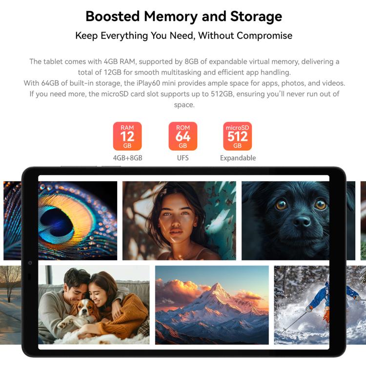 ALLDOCUBE iPlay 60 mini 4G LTE Tablet PC, 4GB+128GB, 8.68 inch Android 14 Unisoc T606 Octa Core Support Dual SIM