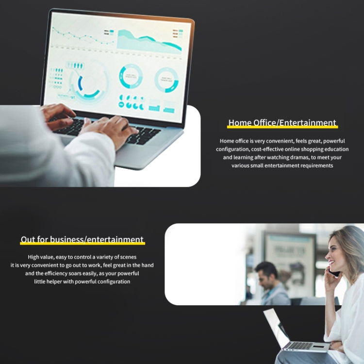 14.1 inch Portable Laptop, 6GB+512GB, Windows 11 Intel Celeron N4000 Dual Core, EU Plug