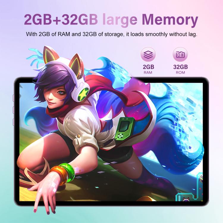 Pad 9 Ultra 10.1 inch 3G Phone Call Tablet PC, 2GB+32GB, Android 10 MTK6737 Quad Core, US Plug