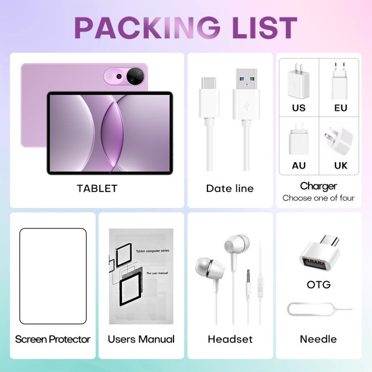 Pad 9 Ultra 10.1 inch 3G Phone Call Tablet PC, 2GB+32GB, Android 10 MTK6737 Quad Core, EU Plug