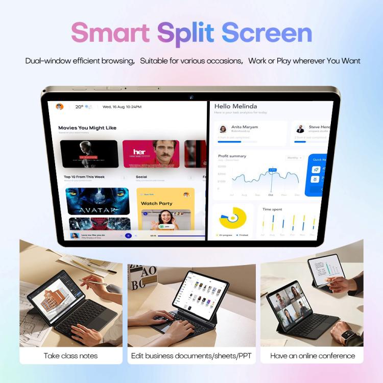 Pad 8 Pro 10.1 inch 4G LTE Tablet PC Combo Set, 4GB+32GB, Android 10 MT6755 Octa Core, with Keyboard / Mouse / Leather Case, AU Plug