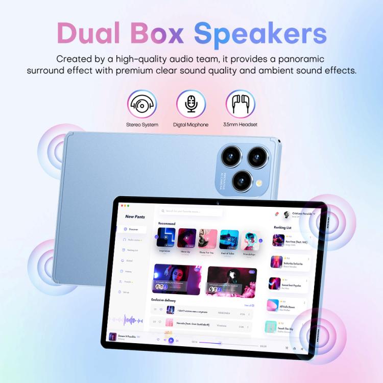 Pad 8 Pro 10.1 inch 4G LTE Tablet PC Combo Set, 4GB+32GB, Android 10 MT6755 Octa Core, with Keyboard / Mouse / Leather Case, AU Plug