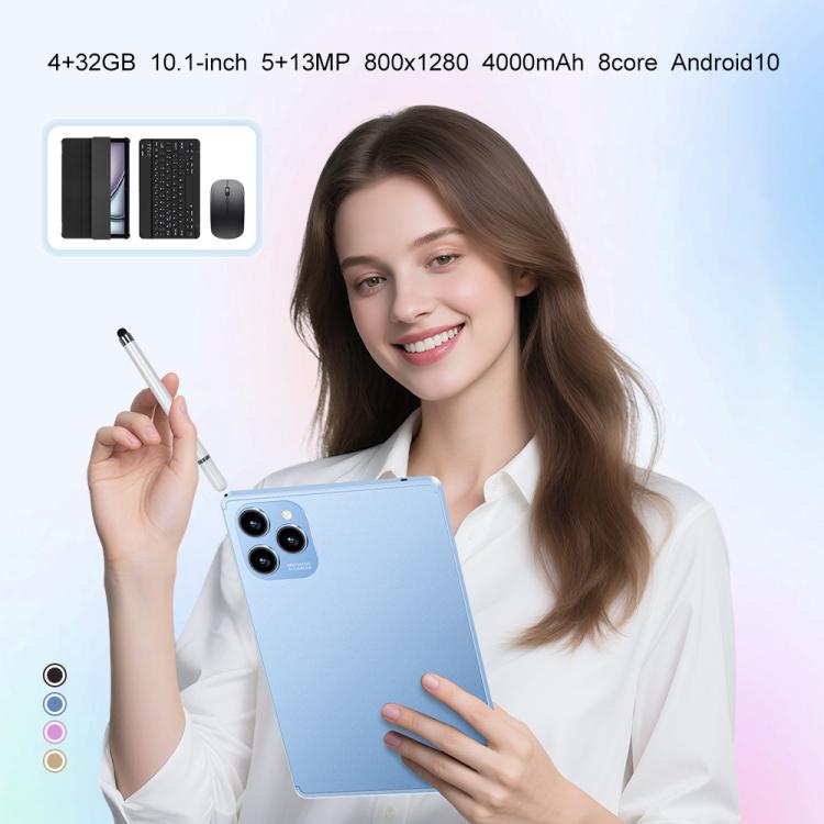 Pad 8 Pro 10.1 inch 4G LTE Tablet PC Combo Set, 4GB+32GB, Android 10 MT6755 Octa Core, with Keyboard / Mouse / Leather Case, AU Plug