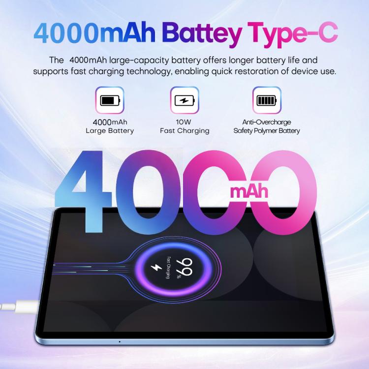 Pad 9 Pro 10.1 inch 4G LTE Tablet PC Combo Set, 4GB+32GB, Android 10 MT6755 Octa Core, with Keyboard / Mouse / Leather Case, EU Plug