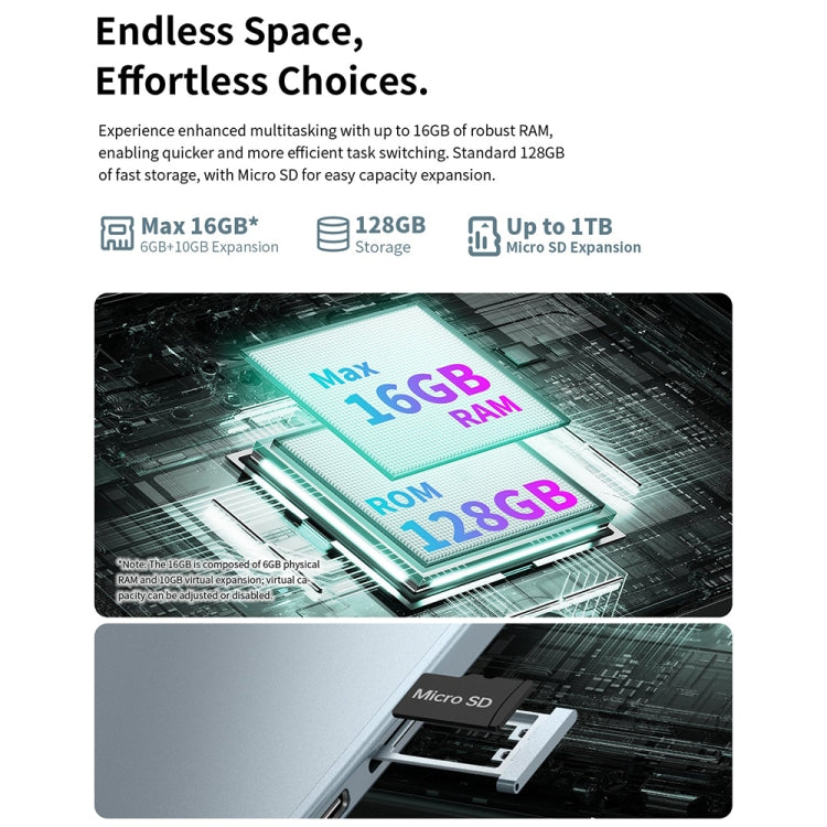 Teclast M50 Plus 4G LTE Tablet PC 10.1 inch, 6GB+128GB, Android 14 MediaTek Helio G85 Octa Core, Support Dual SIM