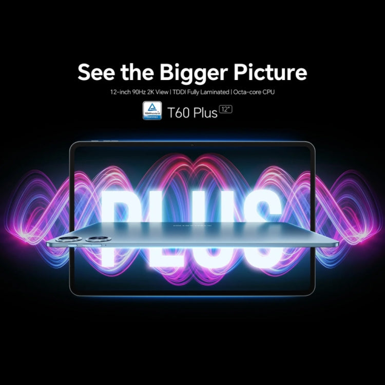 Teclast T60 Plus 4G LTE Tablet PC, 6GB+128GB, 12 inch Android 14 MediaTek Helio G88 Octa Core, Support Dual SIM