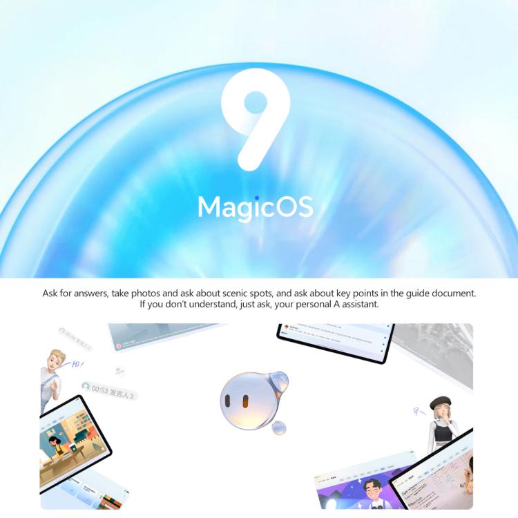 Honor Pad V9 WiFi Tablet PC, 11.5 inch 8GB+128GB MagicOS 9.0 Dimensity 8350 Ultra Octa Core