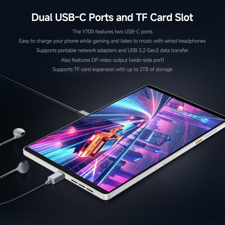 Lenovo LEGION x PΛNDΛER Y700, 8.8 inch WIFI Tablet, 16GB+512GB, Android 15, Qualcomm Snapdragon 8 Elite Octa Core, US Plug