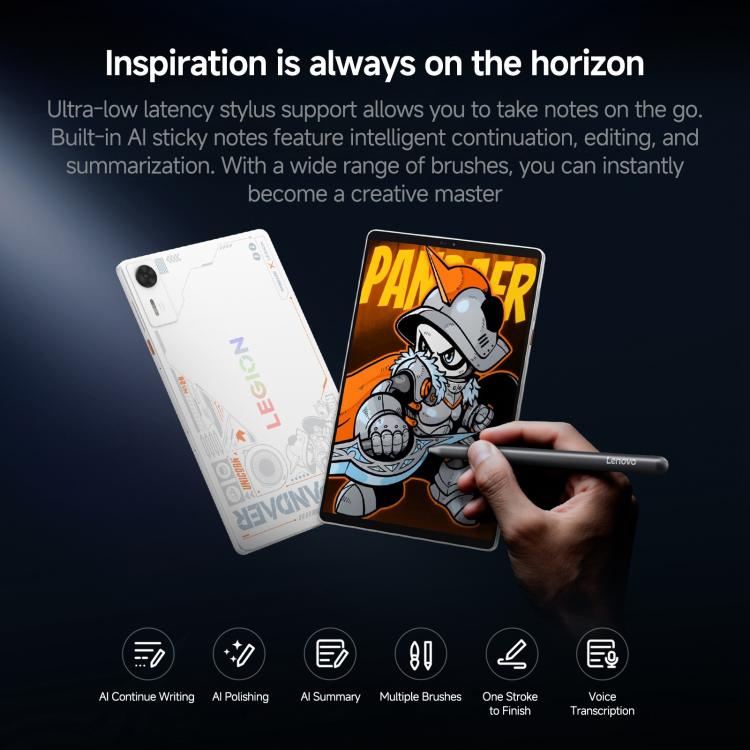 Lenovo LEGION x PΛNDΛER Y700, 8.8 inch WIFI Tablet, 16GB+512GB, Android 15, Qualcomm Snapdragon 8 Elite Octa Core, US Plug